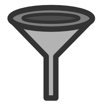 Download free grey funnel filter icon